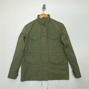 Everlane Women’s Size X-Small Olive Green Utility, Drawstring Waist Jacket.